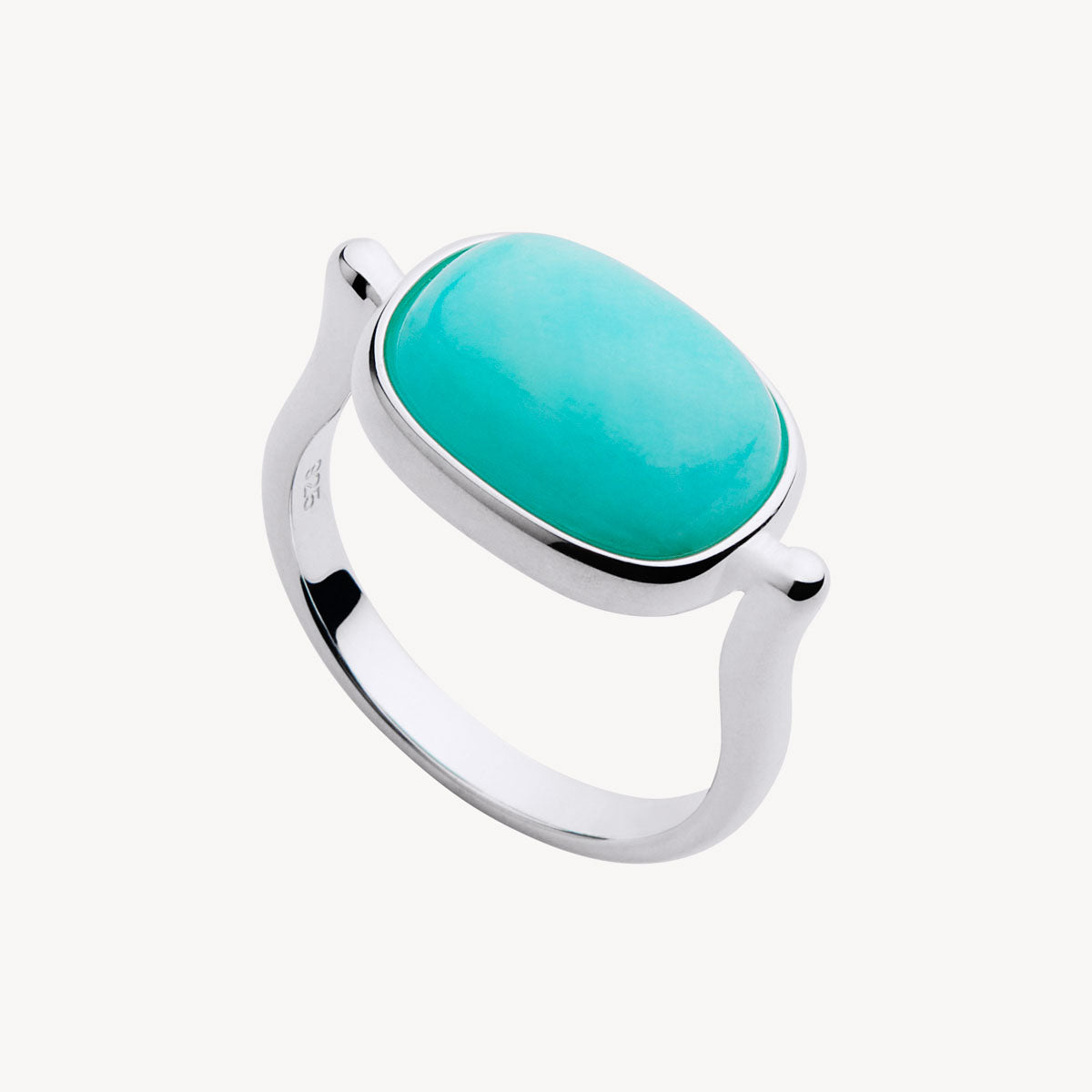Sterling Silver Fleur Amazonite Ring