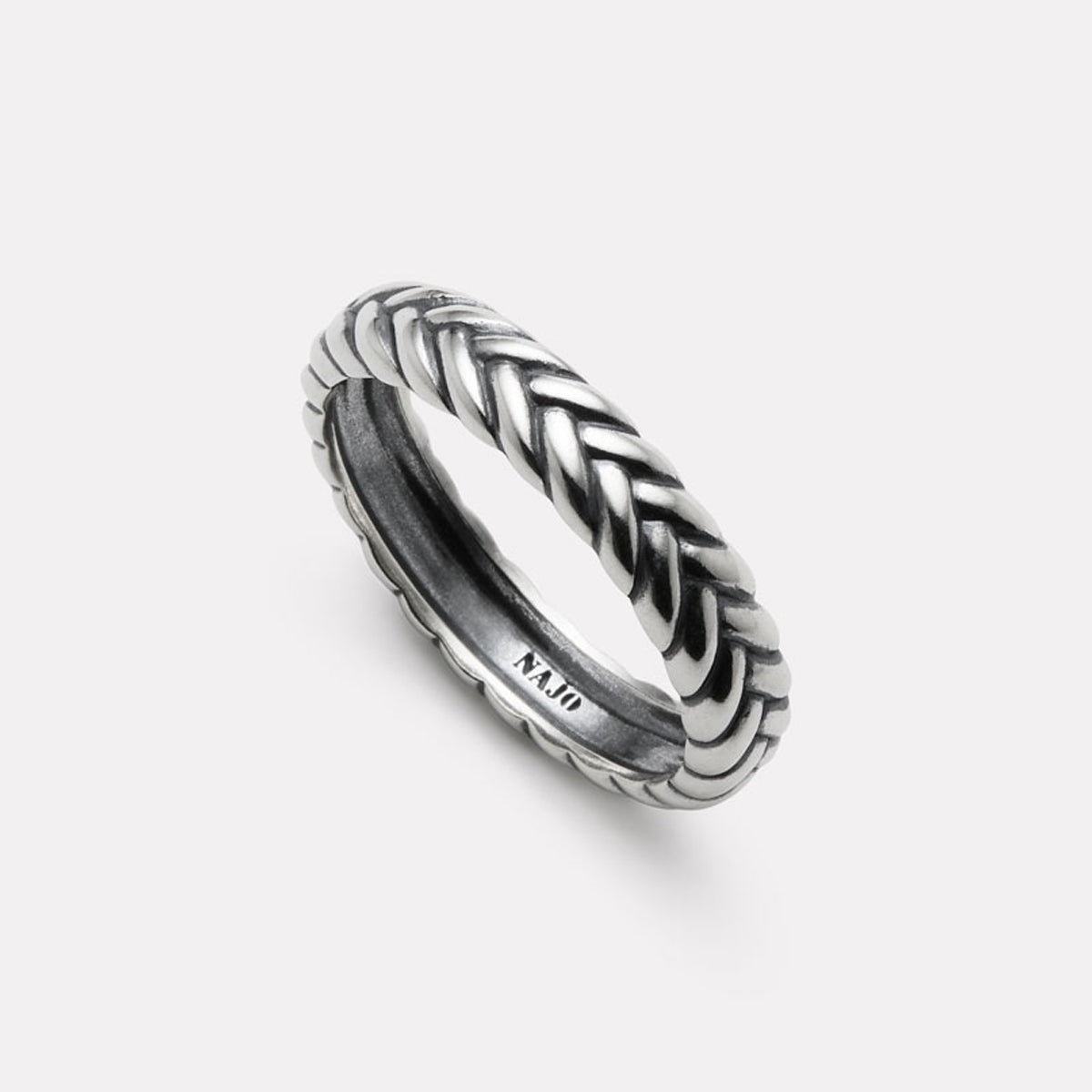 Sterling Silver Tessera Men’s Silver Ring