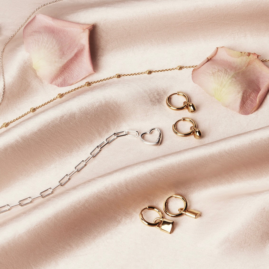 Love Lock Huggie Earrings