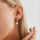 Love Lock Huggie Earrings