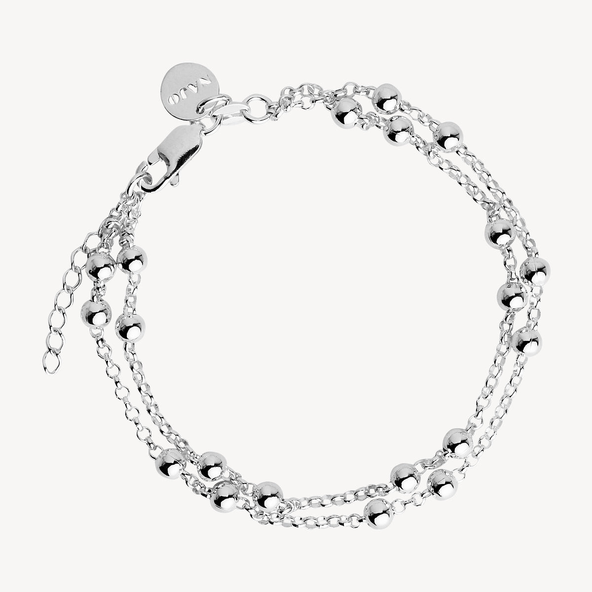 Sterling Silver Mattina Bracelet (19cm + ext)