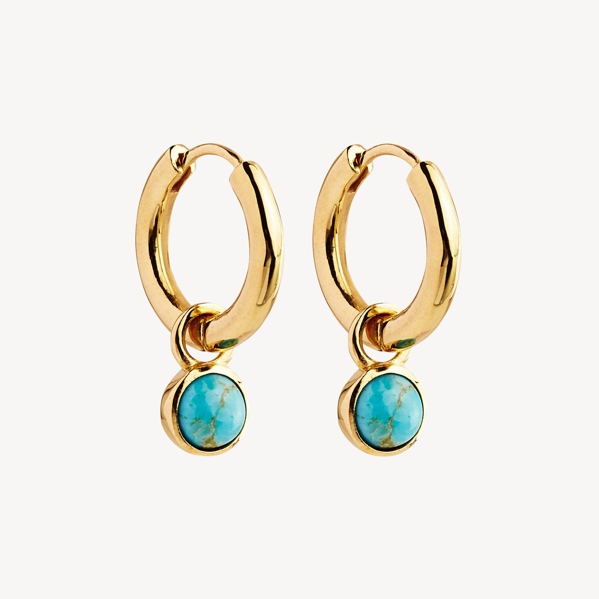 Yellow Gold Heavenly Turquoise Earring