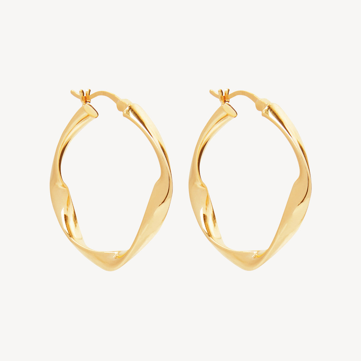 Yellow Gold Garden of Eden Hoop Earring