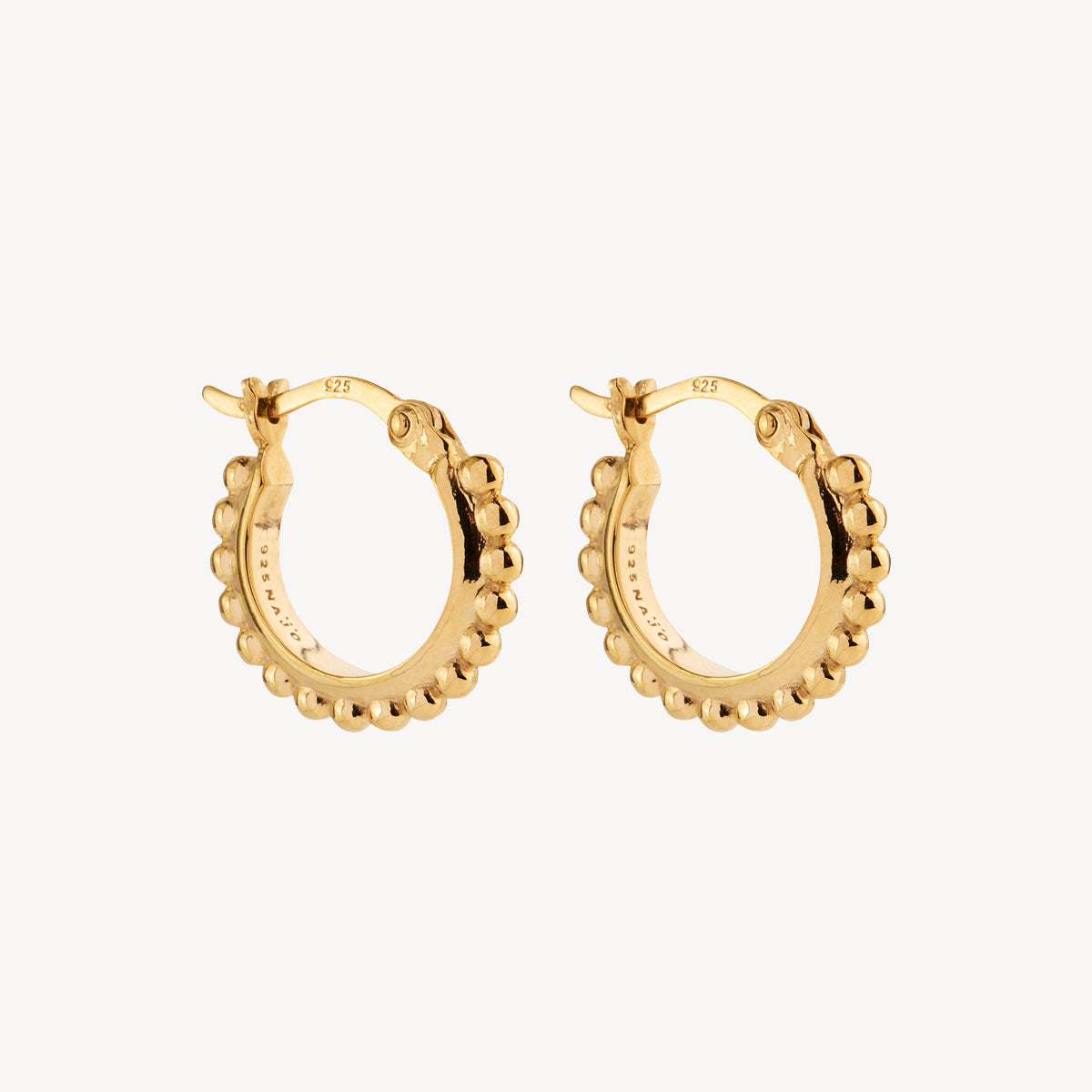 Yellow Gold Chia Hoop Earring