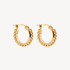 Yellow Gold Chia Hoop Earring