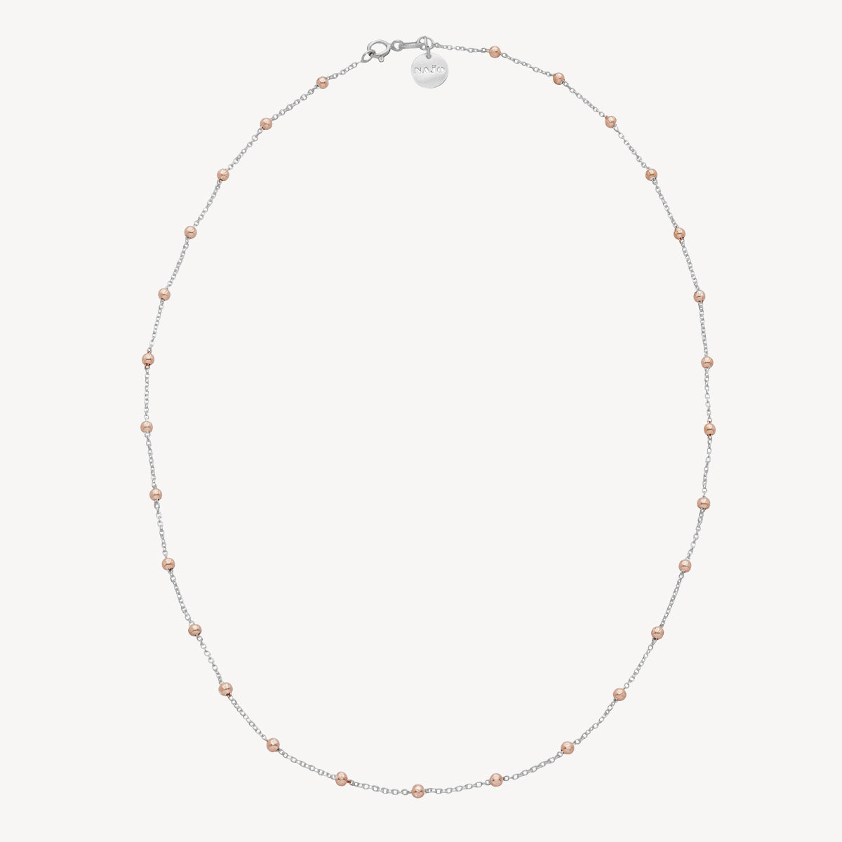 Sil Rose Gold 45cm Algonquin Necklace