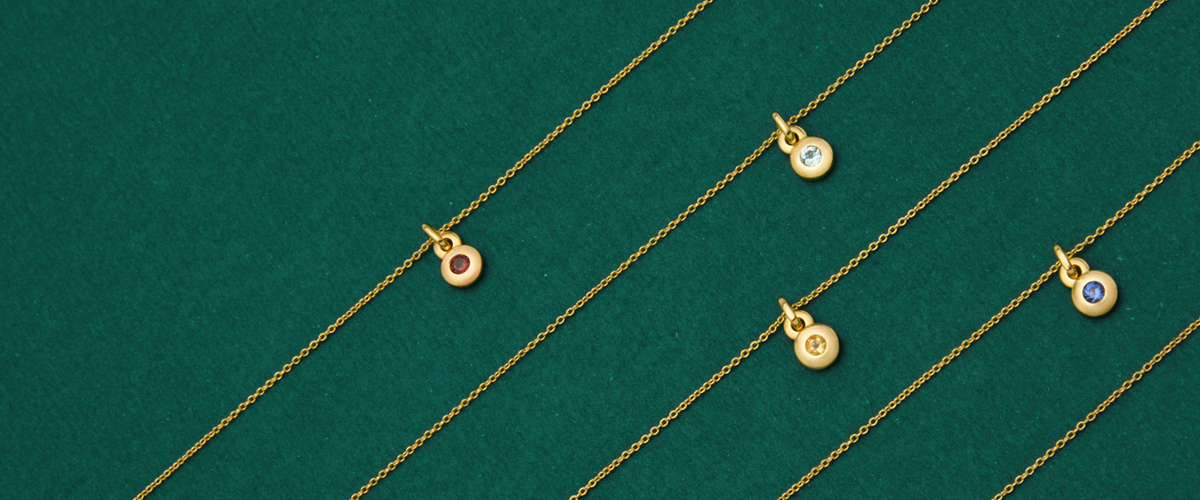 The NAJO Birthstone Necklace Collection