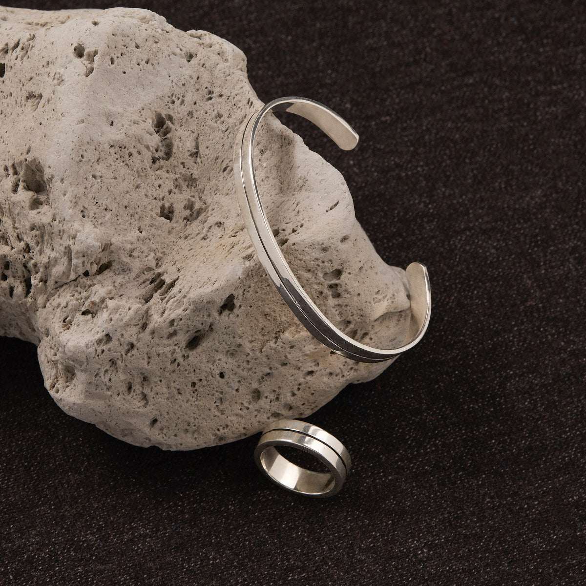 Horizon Men's Silver Cuff