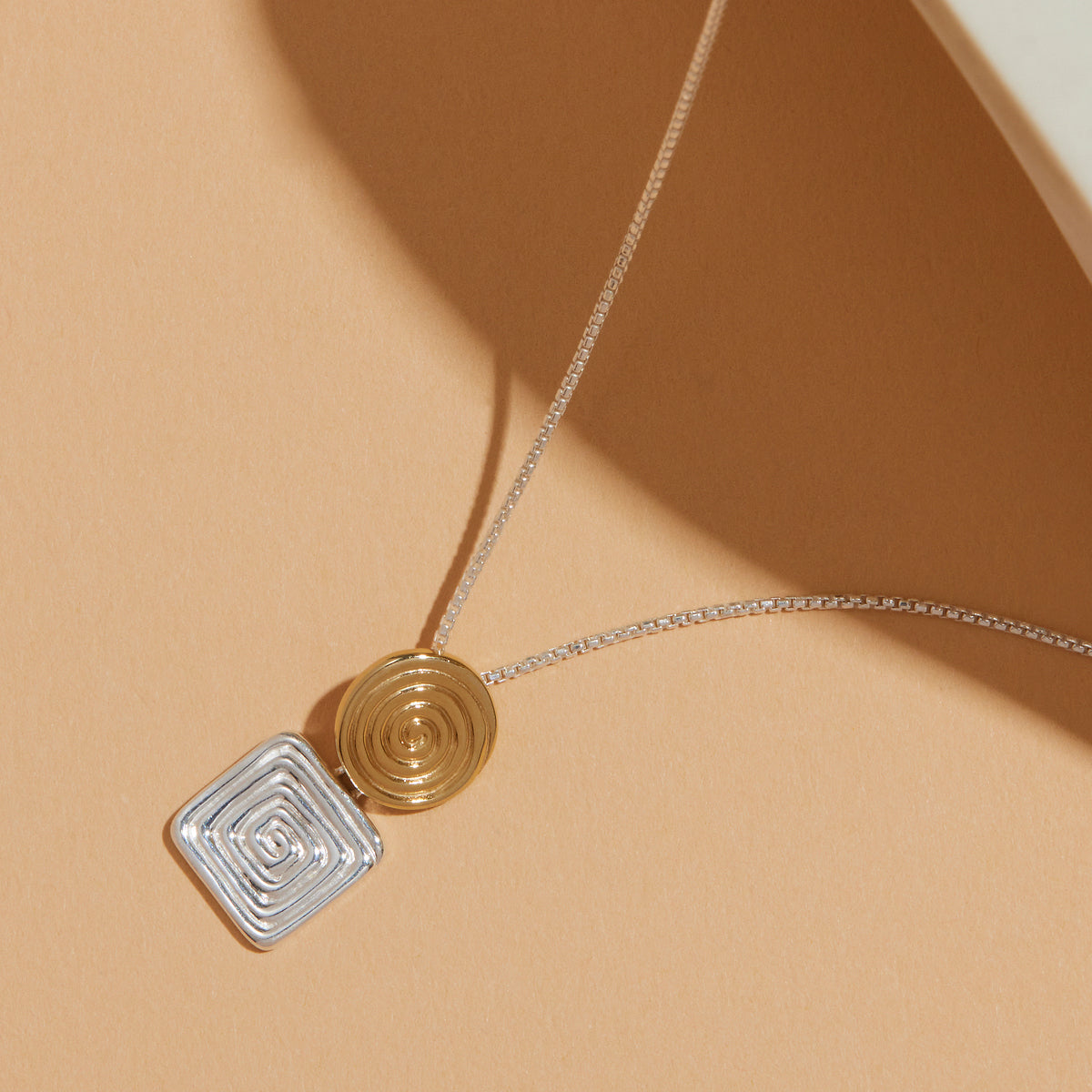 Two Tone Pendant Necklaces