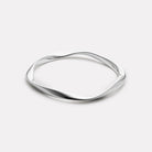 Sterling Silver Large Garden of Eden Bangle