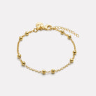 Yellow Gold Mattina Single Bracelet (18.5cm + 3cm ext)