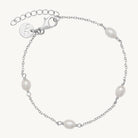 Sterling Silver Tidal Whisper Pearl Bracelet