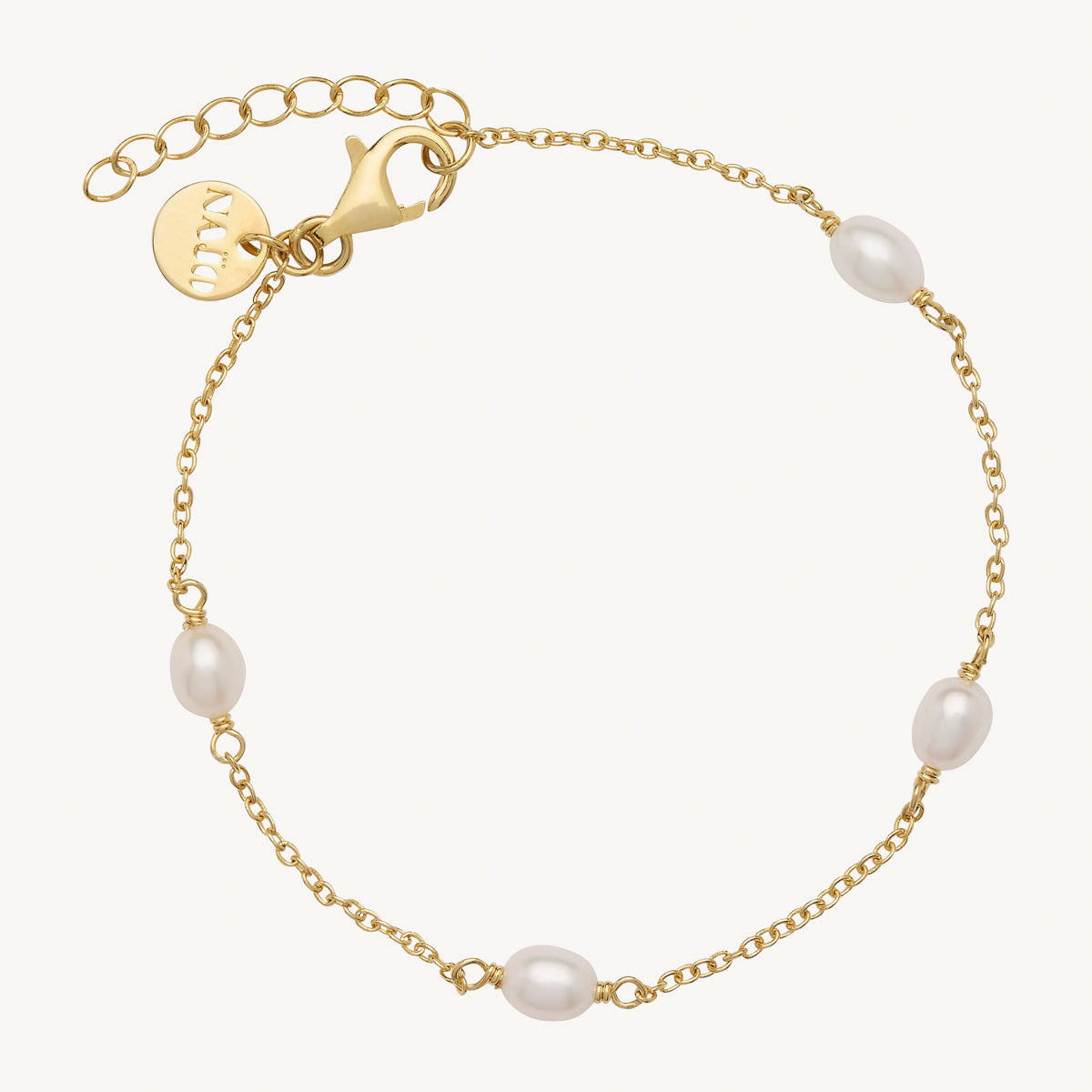 Yellow Gold Tidal Whisper Pearl Bracelet