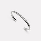 Sterling Silver Tessera Men’s Silver Cuff