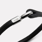 Kinship Men’s Leather and Steel Bracelet