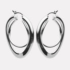 Sterling Silver Strudel Hoops