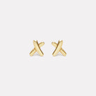 Yellow Gold Kiss Stud Earring