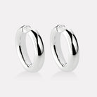 Sterling Silver Little Mama Hoops