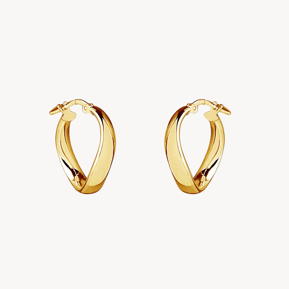 Yellow Gold Eddy Hoop