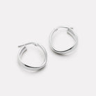 Sterling Silver Eddy Hoop