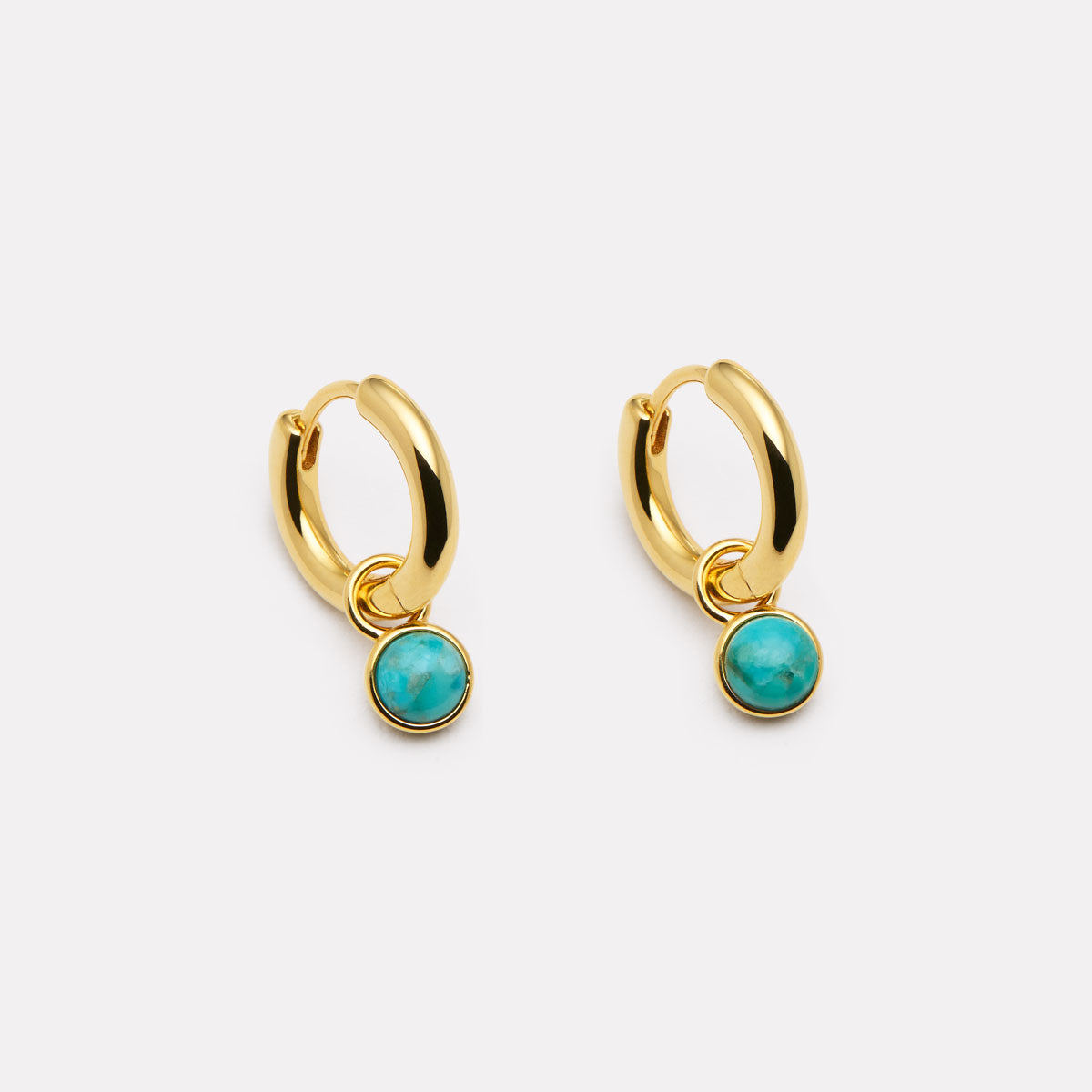 Yellow Gold Heavenly Turquoise Earring