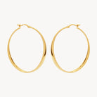 Yellow Gold Vespa Hoop Earring