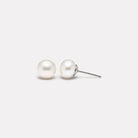 Medium Sterling Silver Luminosity Pearl Bridal Stud Earring
