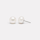 Large Sterling Silver Luminosity Pearl Bridal Stud Earring