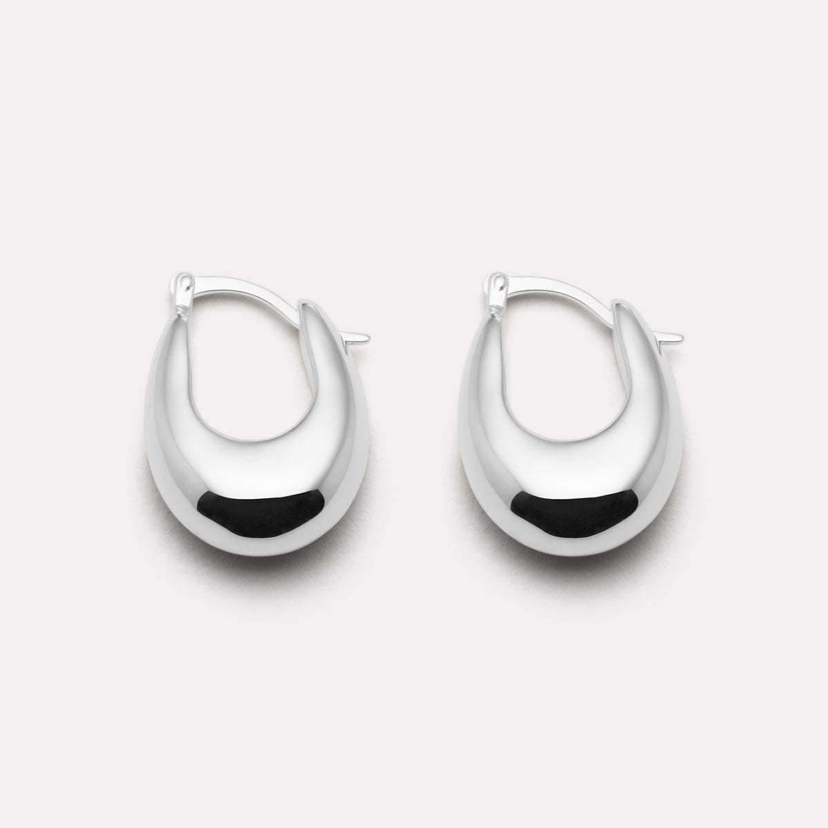Sterling Silver Cloudland Hoop Earring