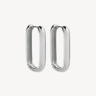 Sterling Silver Elemental Hoop Earring