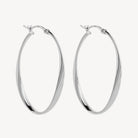 Sterling Silver Cinta Large Hoop Earring