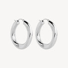 Sterling Silver Dune Medium Hoop Earring