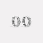 Sterling Silver Chia Huggie Earring