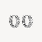 Sterling Silver Chia Huggie Earring