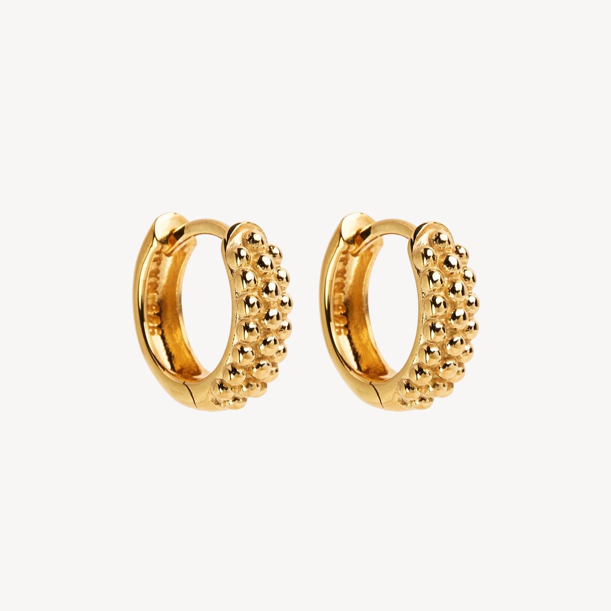 Yellow Gold Chia Huggie Earring