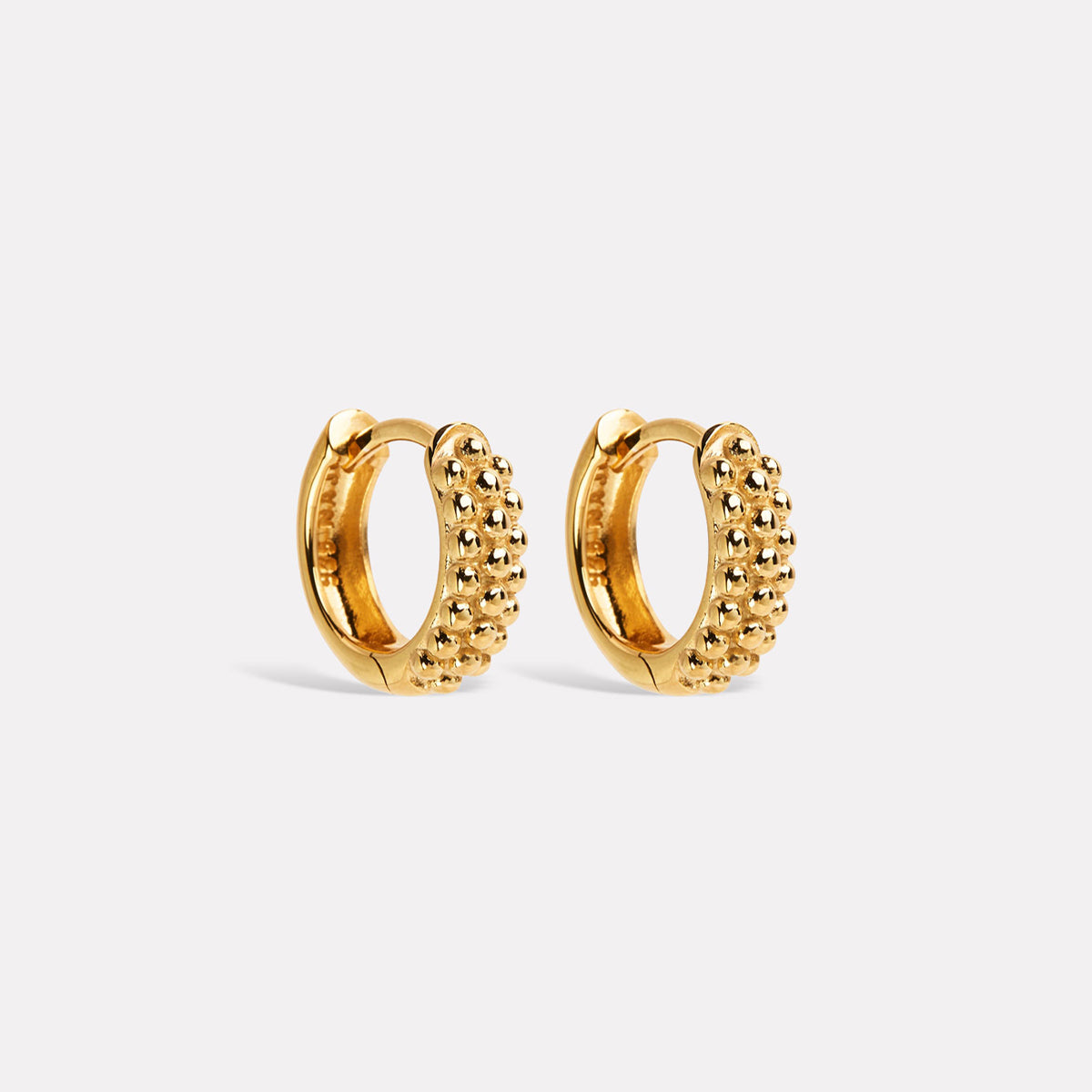 Yellow Gold Chia Huggie Earring