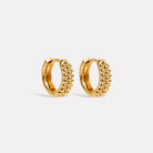 Yellow Gold Chia Huggie Earring
