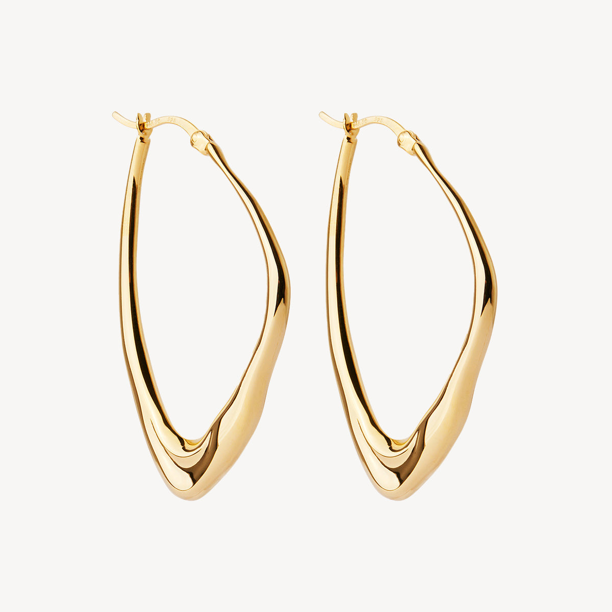 Yellow Gold Isola Hoop Earrings