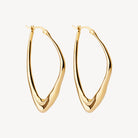 Yellow Gold Isola Hoop Earrings