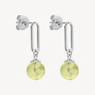 Sterling Silver Natura Prehnite Earrings
