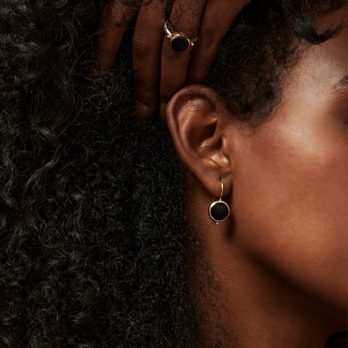 Stargazer Black Onyx Earrings