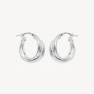 Sterling Silver Sunshine Hoop Earrings