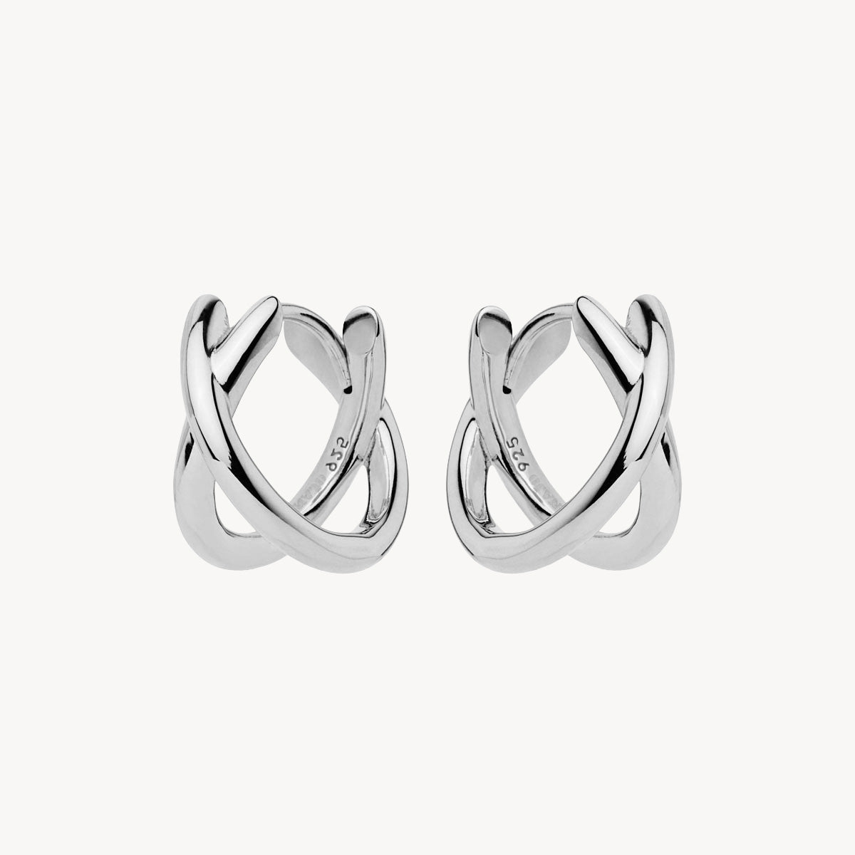 Sterling Silver Moonkiss Huggie Earrings