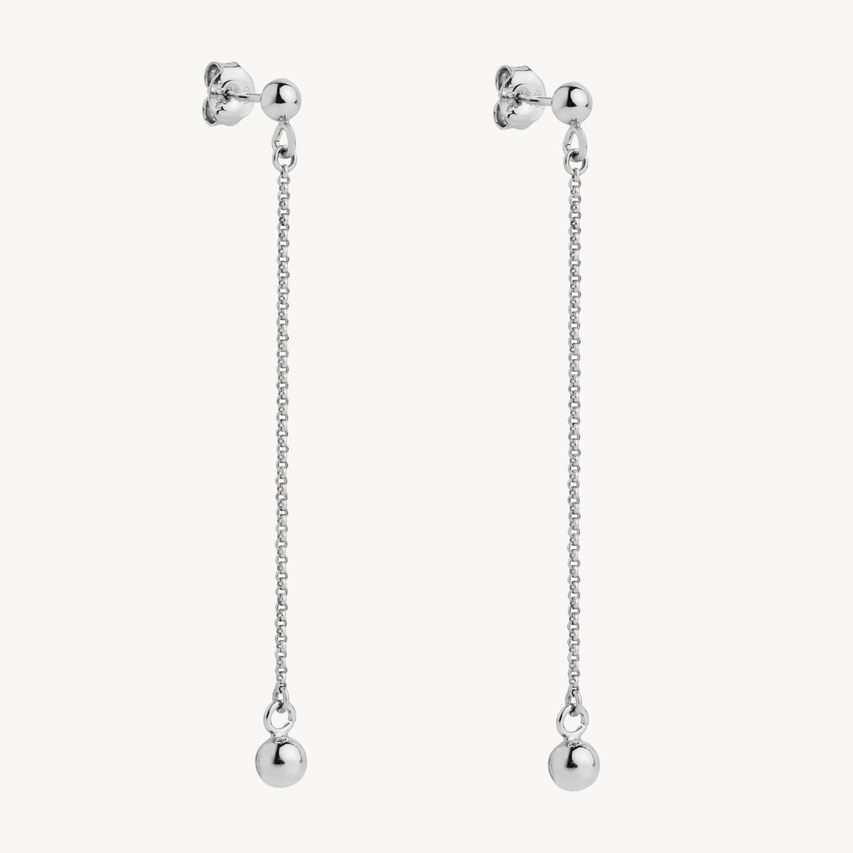 Sterling Silver Sunbeam Stud Drop Earrings