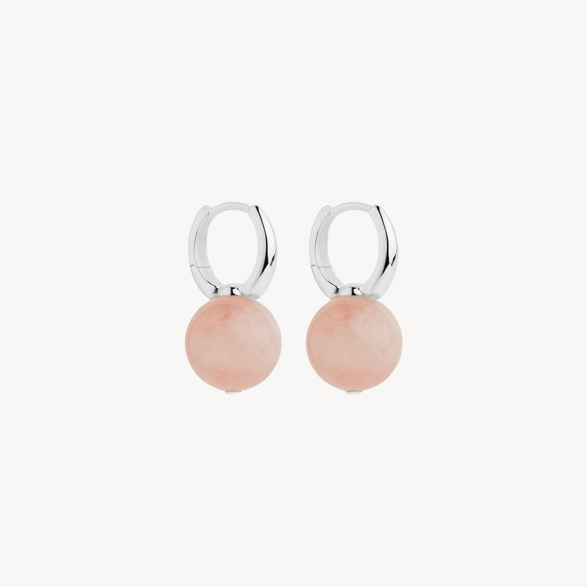Sterling Silver Capella Rose Quartz Earrings
