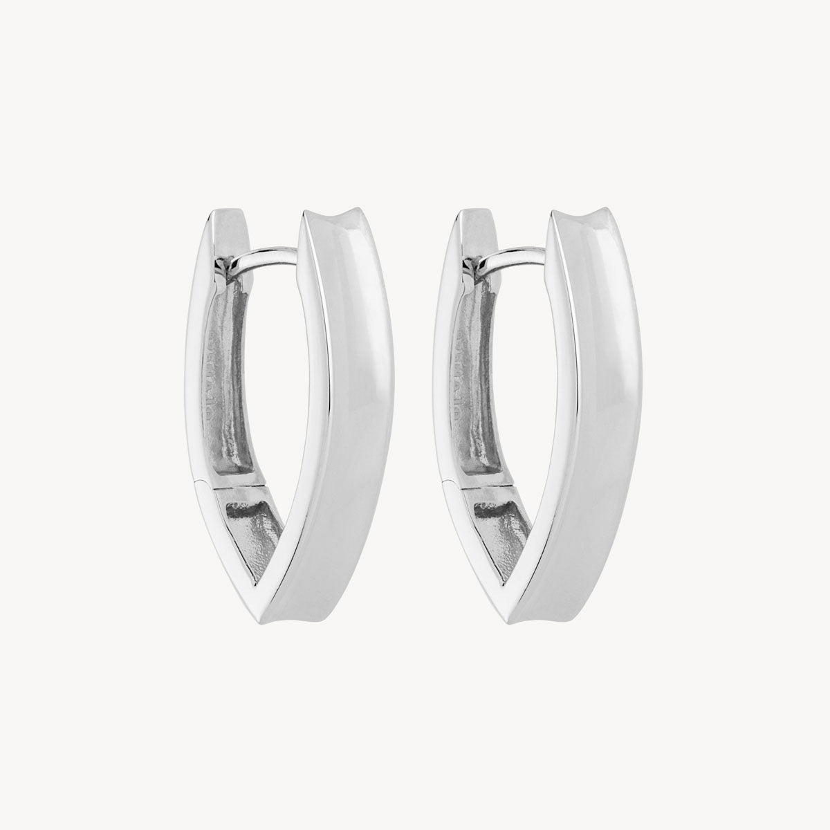 Sterling Silver Swan Huggie