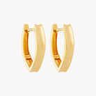 Yellow Gold Swan Huggie