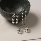 Liora Triple Drop Stud Earring
