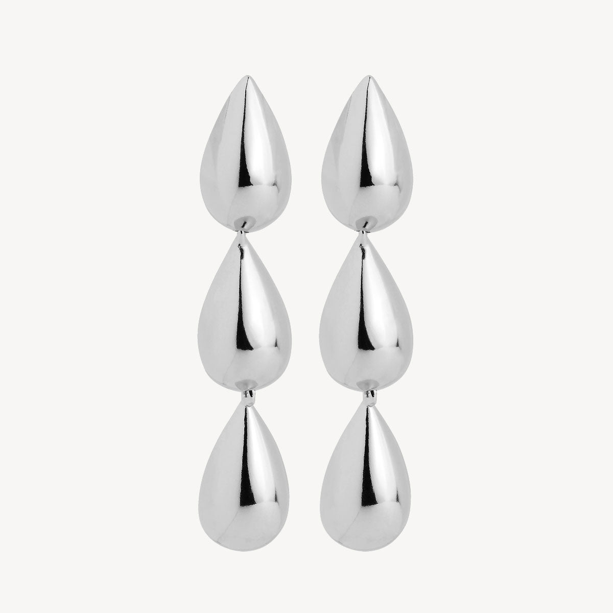 Sterling Silver Liora Triple Drop Stud Earring