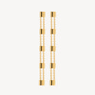 Yellow Gold Summer Veil Stud Earring